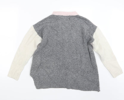 Womens UK Size M Marks and Spencer Pink Pullover Jumper