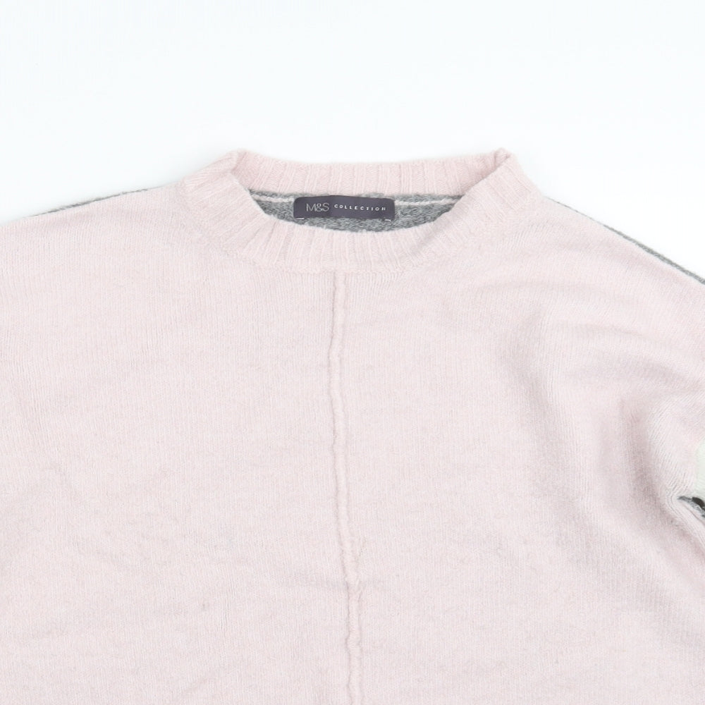 Womens UK Size M Marks and Spencer Pink Pullover Jumper