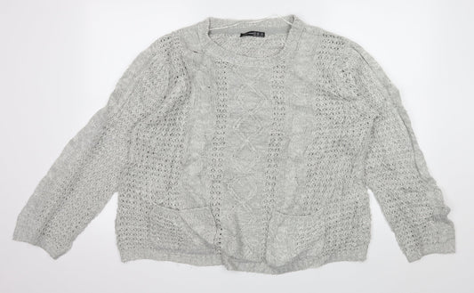 Womens UK Size 18 Atmosphere Grey Pullover Jumper
