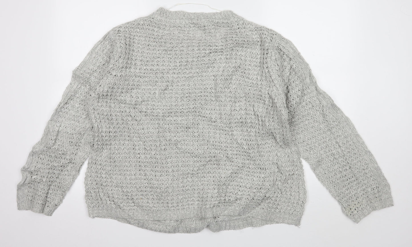 Womens UK Size 18 Atmosphere Grey Pullover Jumper