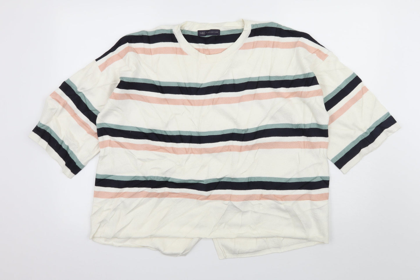 Womens UK Size L Marks and Spencer Ivory Pullover Jumper