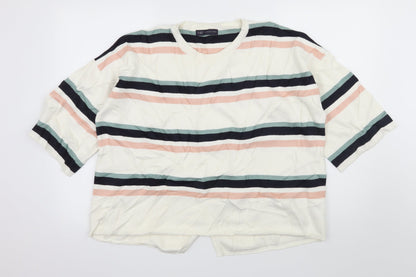 Womens UK Size L Marks and Spencer Ivory Pullover Jumper