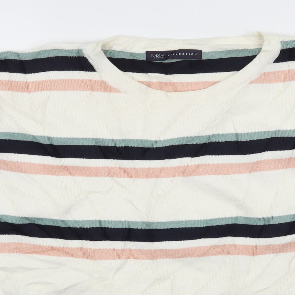 Womens UK Size L Marks and Spencer Ivory Pullover Jumper