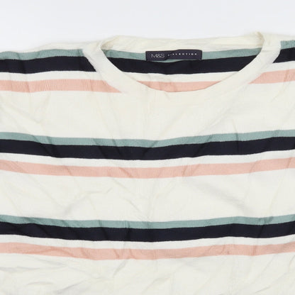 Womens UK Size L Marks and Spencer Ivory Pullover Jumper