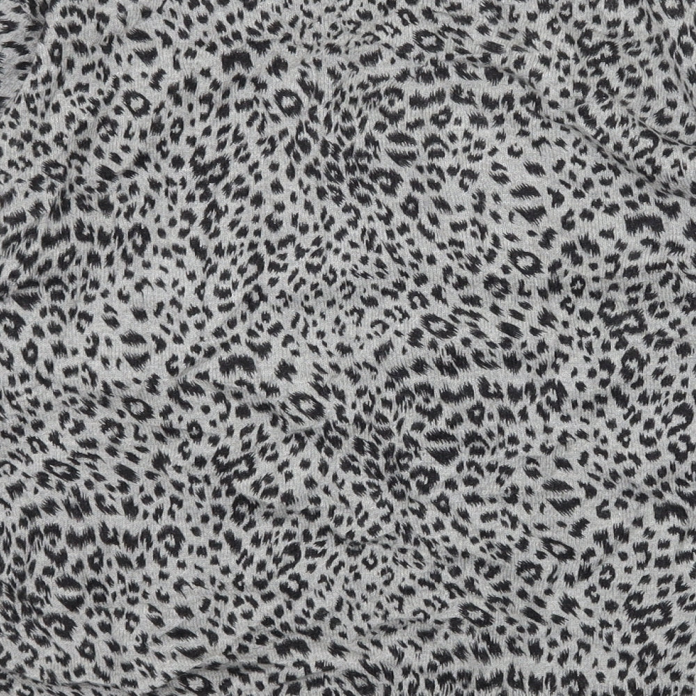 CC Womens Grey Animal Print Knit Cardigan Jumper Size M