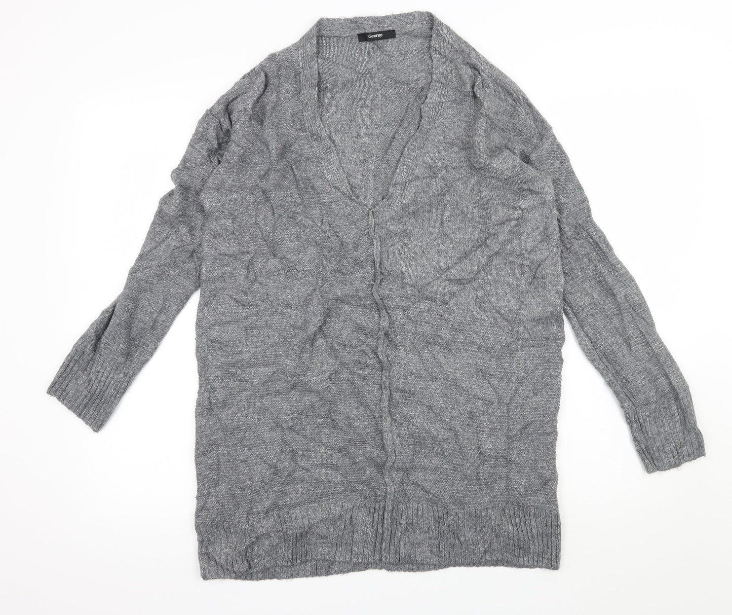 George Womens Grey  Knit Pullover Jumper Size 10