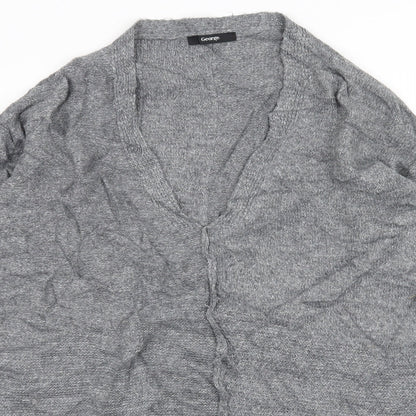 George Womens Grey  Knit Pullover Jumper Size 10