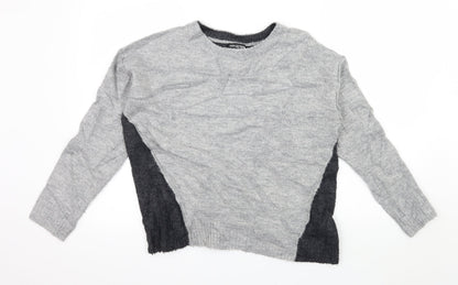 Womens UK Size 10 Debenhams Grey Pullover Jumper