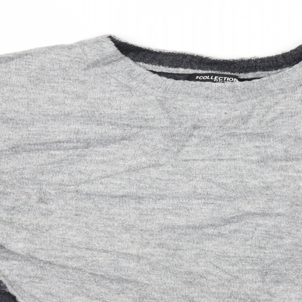 Womens UK Size 10 Debenhams Grey Pullover Jumper