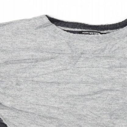 Womens UK Size 10 Debenhams Grey Pullover Jumper