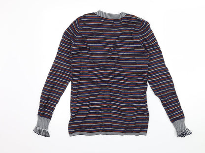 Womens UK Size 8 Papaya Blue Pullover Jumper