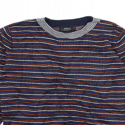 Womens UK Size 8 Papaya Blue Pullover Jumper