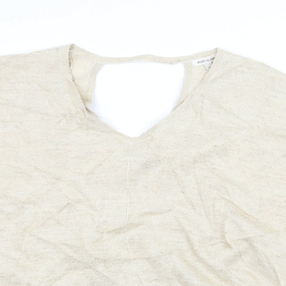 Womens UK Size 12 River Island Ivory Pullover Jumper