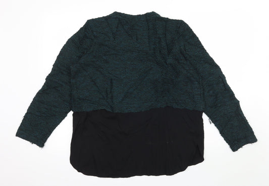 Womens UK Size 16 NEXT Green Pullover Jumper