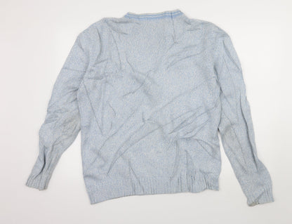 Womens UK Size M Marks and Spencer Blue Pullover Jumper