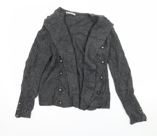Womens UK Size 8 Marks and Spencer Grey Cardigan Jumper