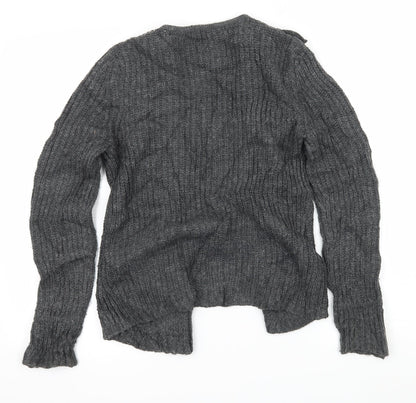 Womens UK Size 8 Marks and Spencer Grey Cardigan Jumper
