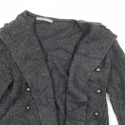 Womens UK Size 8 Marks and Spencer Grey Cardigan Jumper