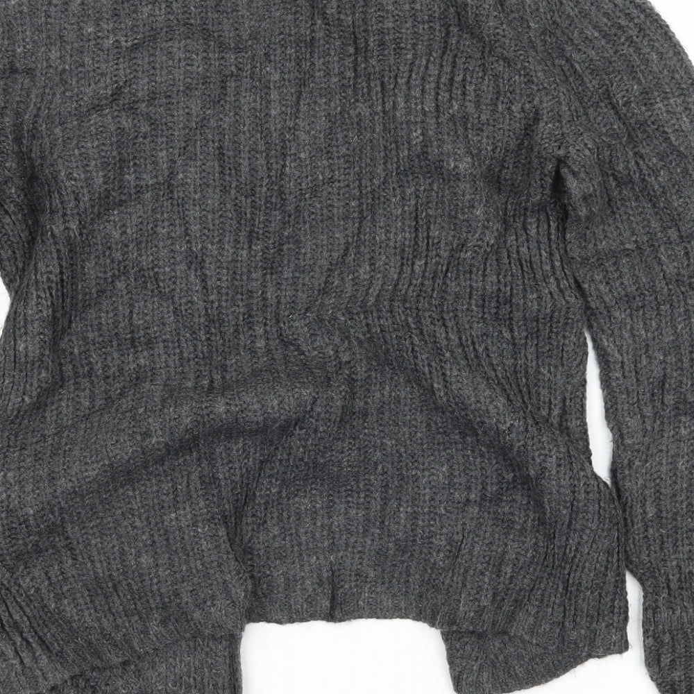 Womens UK Size 8 Marks and Spencer Grey Cardigan Jumper