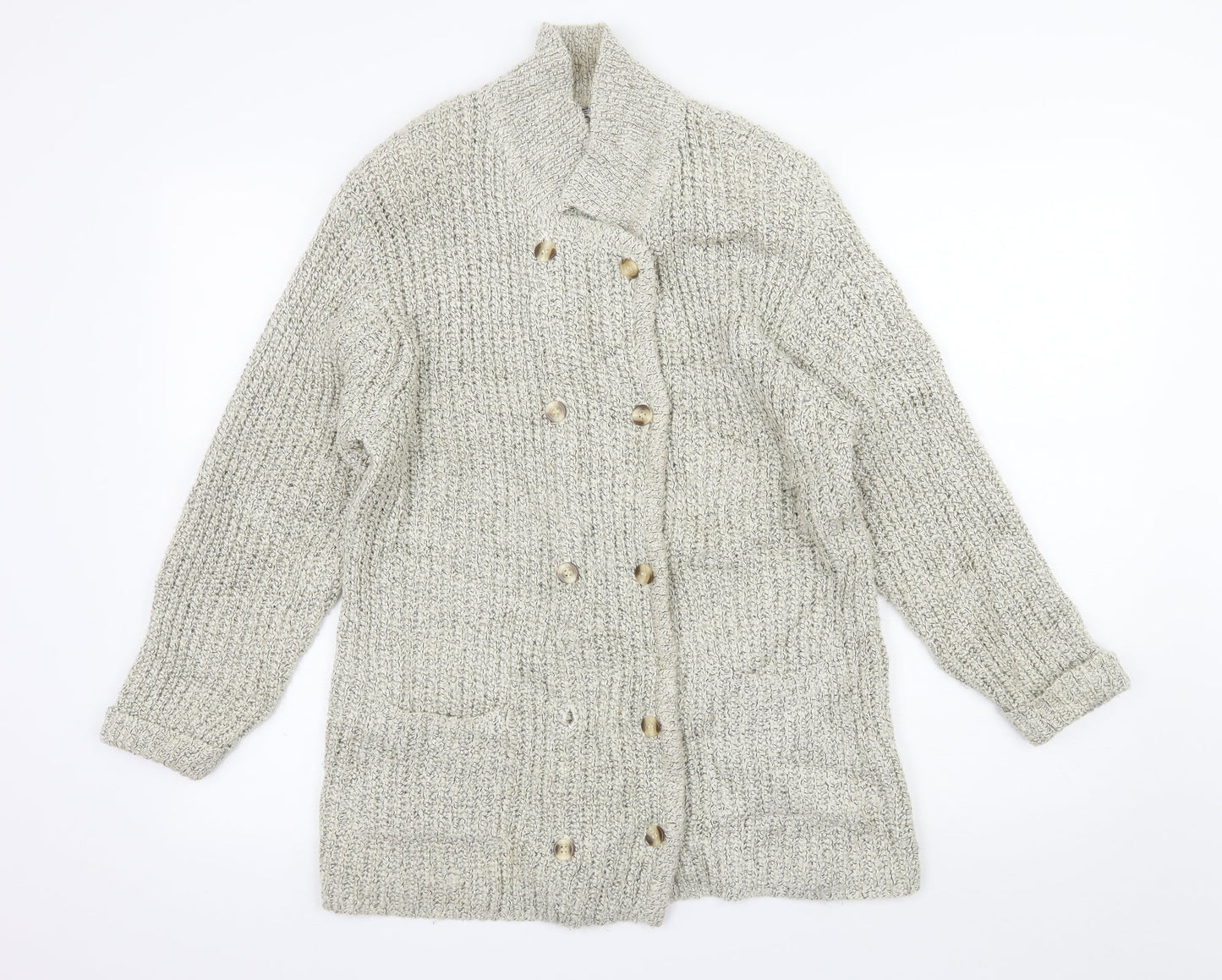 Womens UK Size S HONEY Ivory Cardigan Jumper