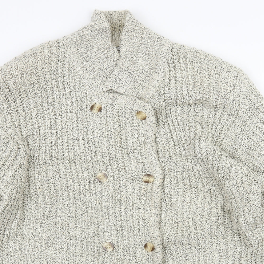 Womens UK Size S HONEY Ivory Cardigan Jumper