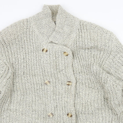 Womens UK Size S HONEY Ivory Cardigan Jumper