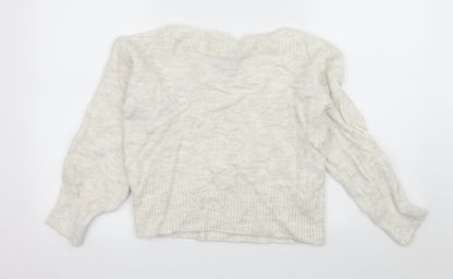 Womens UK Size S Marks and Spencer Ivory Pullover Jumper