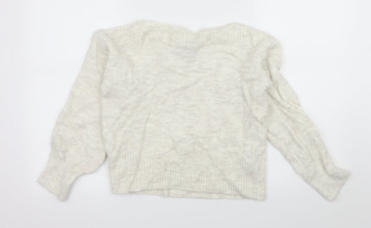 Womens UK Size S Marks and Spencer Ivory Pullover Jumper