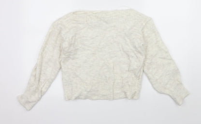 Womens UK Size S Marks and Spencer Ivory Pullover Jumper