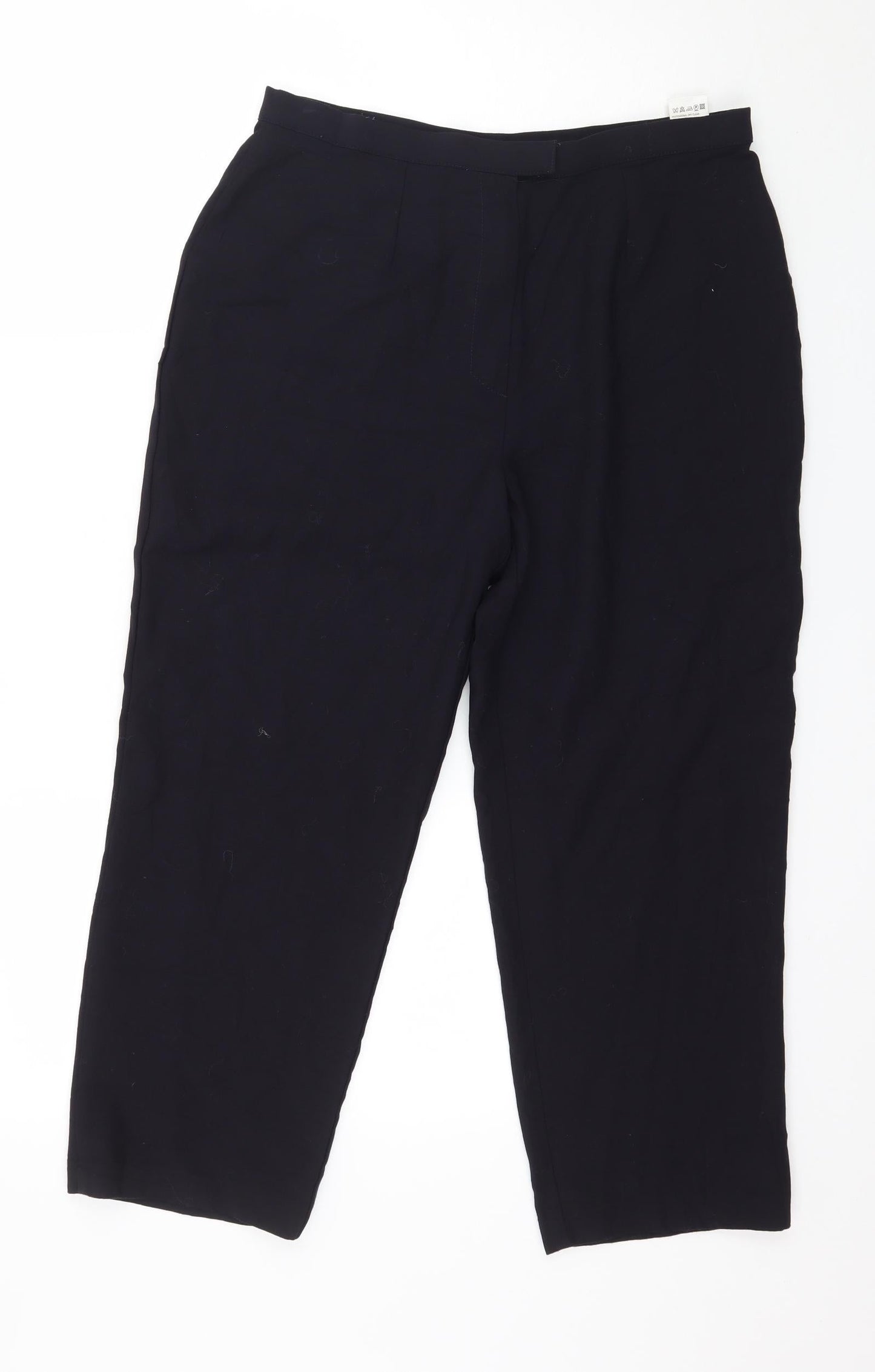 Womens UK Size 10 Marks and Spencer Regular Fit  Blue Trousers