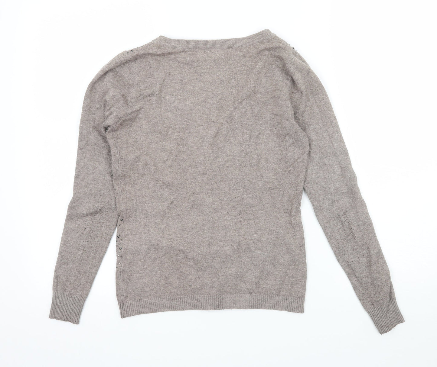 Tiramisu Womens Brown  Knit Cardigan Jumper Size M