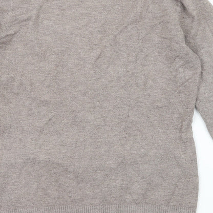 Tiramisu Womens Brown  Knit Cardigan Jumper Size M
