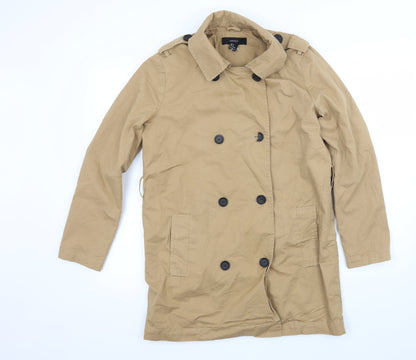 FOREVER 21 Womens Brown   Overcoat Coat Size S