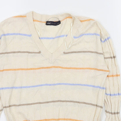 Womens UK Size S Marks and Spencer Ivory Pullover Jumper
