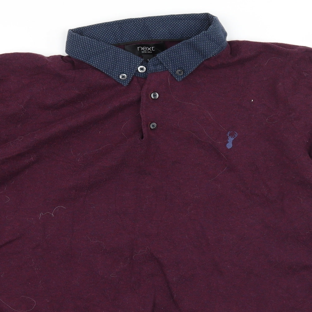 Womens UK Size L NEXT Purple Pullover Jumper