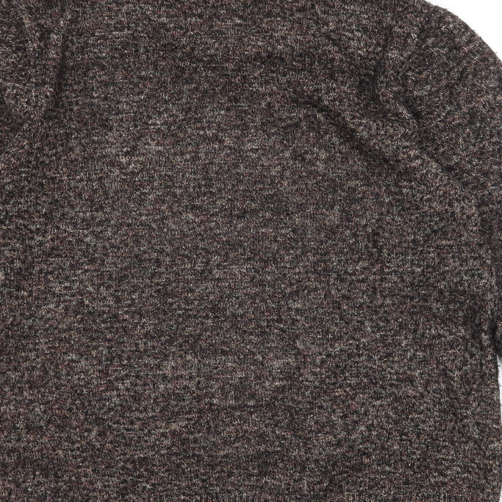 Topman Mens Brown  Knit Pullover Jumper Size S