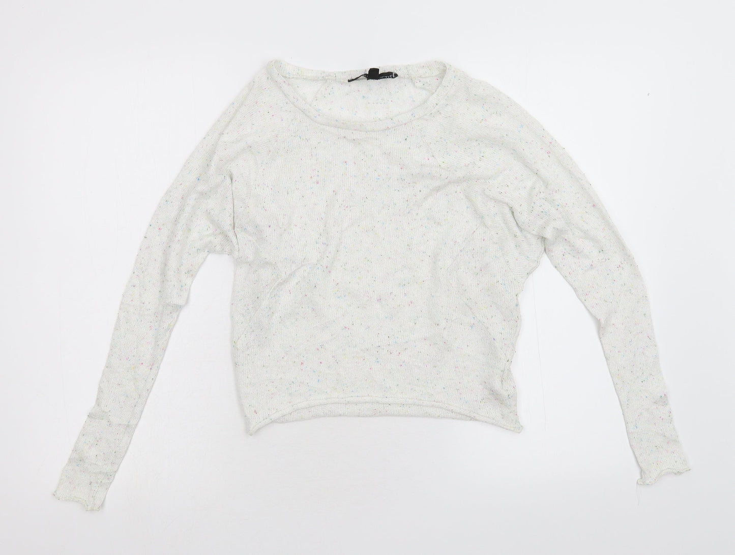 Womens UK Size 4 Topshop White Pullover Jumper