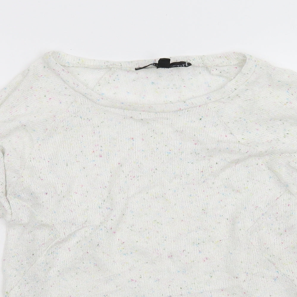 Womens UK Size 4 Topshop White Pullover Jumper