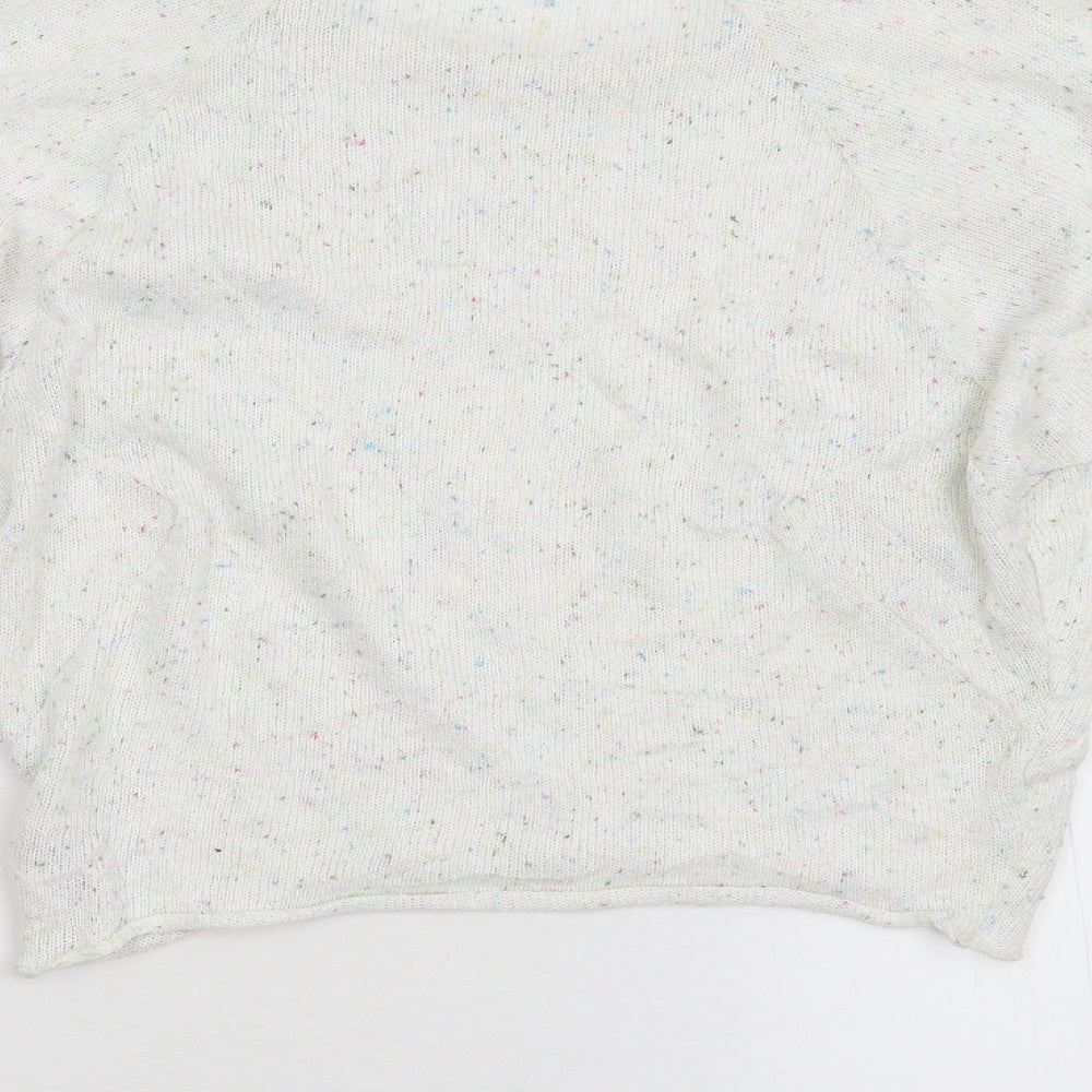 Womens UK Size 4 Topshop White Pullover Jumper