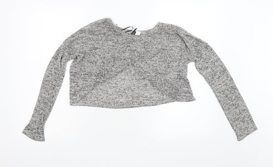 Divided by H&M Womens Grey   Pullover Jumper Size XS  - CROPPED