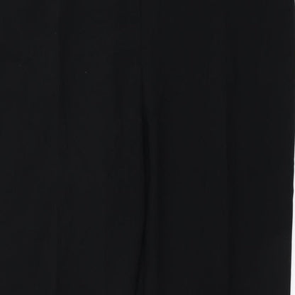 Womens UK Size 16 Preworn Regular Fit  Black Trousers
