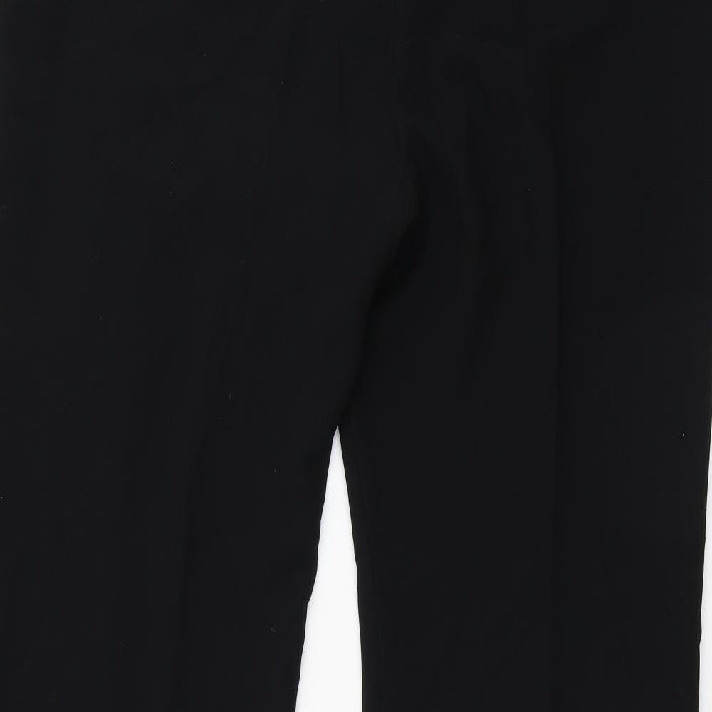 Womens UK Size 16 Preworn Regular Fit  Black Trousers