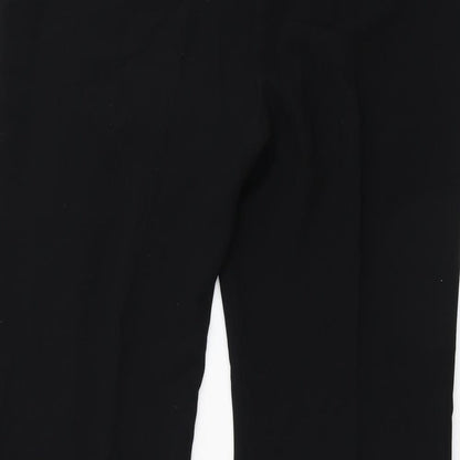 Womens UK Size 16 Preworn Regular Fit  Black Trousers