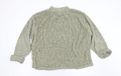 Womens UK Size 12 PRETTYLITTLETHING Green Pullover Jumper