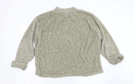 Womens UK Size 12 PRETTYLITTLETHING Green Pullover Jumper