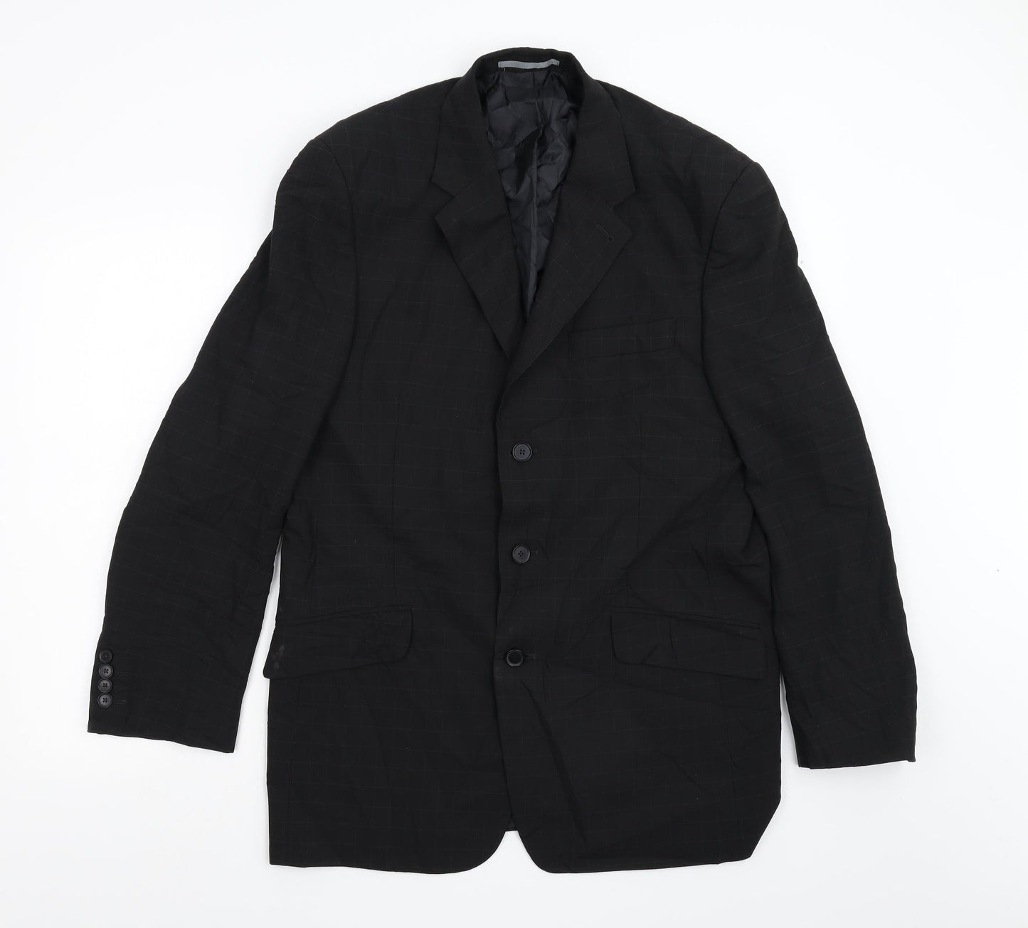 Mens UK Size 40 NEXT Regular Black Suit Jacket