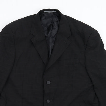 Mens UK Size 40 NEXT Regular Black Suit Jacket