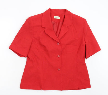 Isabelle Womens Red   Jacket  Size 16