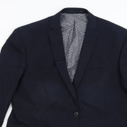 Red Herring Mens Blue   Jacket Suit Jacket Size 42