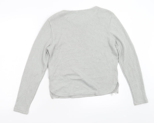 Womens UK Size 12 New Look Grey Pullover Jumper